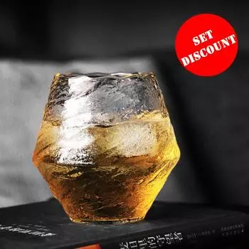 1/2 шт. 400 мл японский кованый стеклянный стакан для виски, термостойкий бокал для сока, ликера