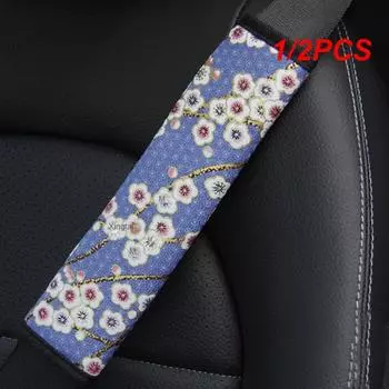 1/2 шт 6.5X23 см автомобиль грузовик универсальные чехлы для ремня безопасности автомобильное сиденье плечевой ремень накладка подушка защита цветок набивка авто