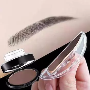 1/2 шт., 6 г, пудра для бровей, водостойкая, натуральная, долговечная, не размазывается, для ленивых женщин и девочек, форма для бровей, пудра, уплотнение, инструменты для макияжа для начинающих