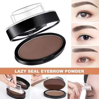 1/2 шт., 6 г, пудра для бровей, водостойкая, натуральная, долговечная, не размазывается, для ленивых женщин и девочек, форма для бровей, пудра, уплотнение, инструменты для макияжа для начинающих