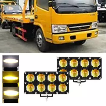 1/2 шт. 8 линз вспомогательный мотоциклетный прожектор рабочие противотуманные фары фара дальнего света фара - 32 Вт/9-80 В 1pcs