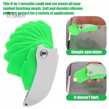 1/2 шт. 9-в-1 силиконовые инструменты для швов компактный дизайн портативная кухня многофункциональный улучшенный силиконовый набор инструментов для герметизации 1pc