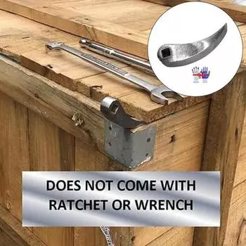 1/2 шт. Адаптер для лома, тяжелый подъемный инструмент, закаленный гаечный ключ с открытым зевом, тяжелый лом 1pc оранжевый