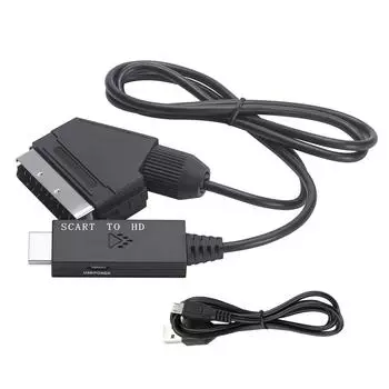 1/2 шт. адаптер HDMI к SCART видео аудио конвертер высокого разрешения PAL/NTSC для HD TV DVD коробка конвертер сигнала высокого качества аксессуары