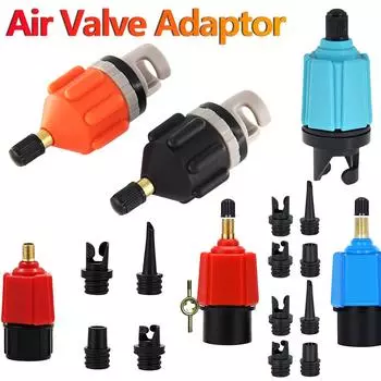 1/2 шт. Адаптер воздушного клапана износостойкий гребная лодка нейлоновый каяк надувной насос адаптер для SUP-доски каяк детали аксессуары чёрный