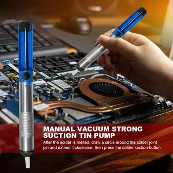 1/2 шт. алюминиевый металлический всасывающий насос оловянный пистолет сварочная ручка присоска вакуумное удаление паяльник распайка ручной сварочный инструмент