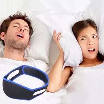 1/2 шт. антихраповый ремешок для подбородка, регулируемый, дышащий, сохраняющий рот закрытым, универсальный, для мужчин и женщин 1pc