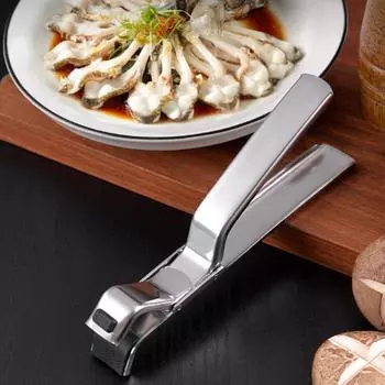 1/2 шт., антиожоговый зажим из нержавеющей стали с длинной ручкой, многоцелевой зажим для еды, кухонный инструмент для дома