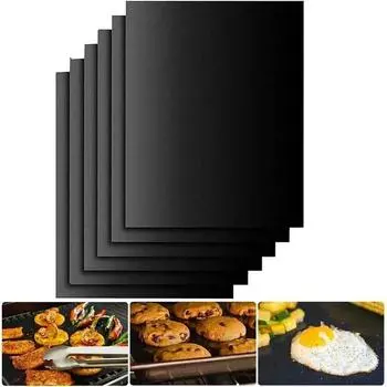 1/2 шт. антипригарный коврик для гриля для барбекю коврик для противня для барбекю многоразовая плита для пикника духовка для барбекю коврик для вечеринки инструмент для гриля