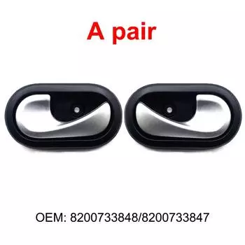 1/2 шт. Автомобильные внутренние дверные ручки внутренняя дверная ручка 8200733848/8200733847 для Renault Logan/Duster 2012 2013 2014 2015 2016