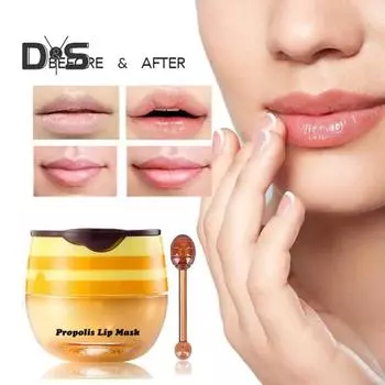 1/2 шт. бальзам для губ с аппликатором с прополисом/клубничным ароматом, питательный и увлажняющий крем для ухода за губами, против высыхания, удаление омертвевшей кожи, увлажняющий крем для губ C