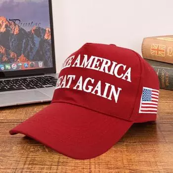 1/2 шт. бейсболка Трампа с вышитыми буквами и длинными полями MAGA 2024 президентская избирательная кампания с рисунком американского флага митинги вечеринки унисекс кепка 1pc черный серый