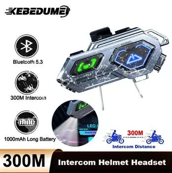 1/2 шт. Bluetooth мотоциклетный интерком шлем гарнитура беспроводной интерфон мотоциклист езда Intercomunicador водонепроницаемый громкая связь вызов