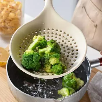 1/2 шт. Большие ложки-дуршлаги, сливные совок, термостойкие, с длинной ручкой, сита, сита для еды, макаронных изделий, дуршлаги, кухонные фильтры, гаджеты