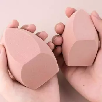 1/2 шт., большой размер, спонж для макияжа, основа, косметическая спонжа, гладкая пудра, консилер, спонж для красоты, блендер, спонж для макияжа зелёный