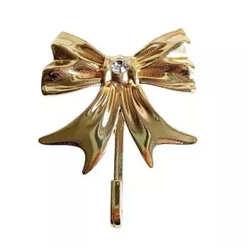 1/2 шт. Большой размер Золотые крючки-бантики Держатели для ключей Сильная несущая способность Простая установка Крючки для пальто с бантом Вешалки для шляп и полотенец 1pc