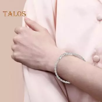 1/2 шт. браслет двухслойная витая запутанная цепочка однотонный полированный сплав простой стиль запястье ювелирные изделия для взрослых вечеринок клубный браслет золотистый