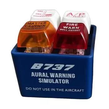 1/2 шт. Брелок Crew Alert Симулятор предупреждающего звука EGPWS с фонариком Реалистичный авиационный дизайн Инструмент для снятия стресса A