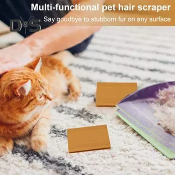 1/2 шт. бритва для домашних животных, эргономичный дизайн, инструмент для удаления шерсти у собак, простой в использовании скребок, очиститель для разных поверхностей, аксессуар для ухода за домашними животными 1pc оранжевый