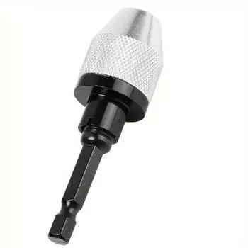 1/2 шт. Быстрозажимные патроны для дрелей, адаптер для сверл с шестигранным хвостовиком, быстросменный инструмент для ударной дрели, металлическая конструкция, не требуется электропитание 1pc