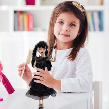 1/2 шт., черное платье, кукла, подвижные суставы, для девочек, черная кукла на Пасху, Рождество, день рождения, подвижные конечности, черные высокие каблуки, подарок для детей, девочек, мальчиков