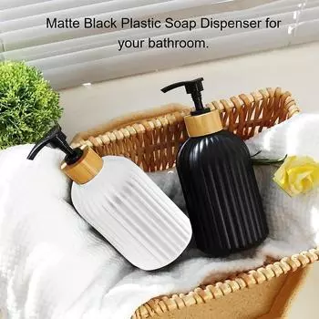 1/2 шт., черный, белый стиль, 500 мл, дозатор для мыла, портативный многоразовый лоток для бутылок с жидкостью для дома, прачечной, салона красоты, отеля