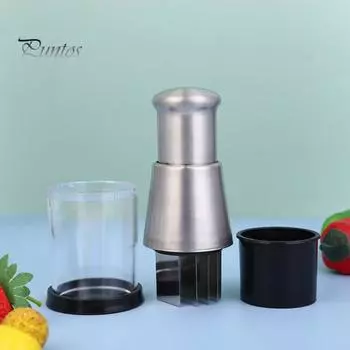 1/2 шт. Чеснокодавка из нержавеющей стали, ручной измельчитель продуктов, легко моется, измельчитель лука, противоскользящая ручка, измельчитель орехов, овощерезка 1pc