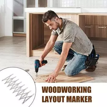 1/2 шт. Деревообрабатывающий центральный искатель, разметочные инструменты, искатель центральной точки, высокая точность, удобный дизайн, точные инструменты для разметки с равными интервалами 1pc
