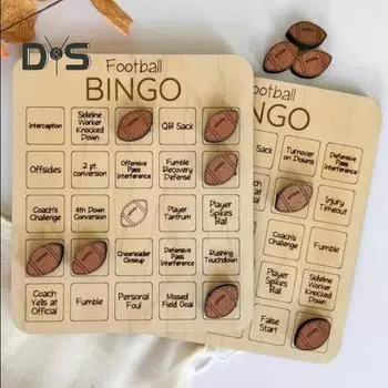 1/2 шт. деревянная игра в футбол и бинго, спортивная тема с мячом, шахматная игра, многопользовательская интерактивная игра для взрослых, семейная вечеринка, настольная игра M 1pc