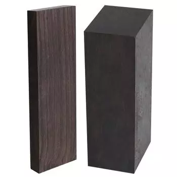 1/2 шт. деревянная заготовка из черного дерева для рукоятки ножа DIY, материал для рукоятки ножа из дерева, брусок из черного дерева, инструмент для рукоятки музыкального инструмента 1PCS