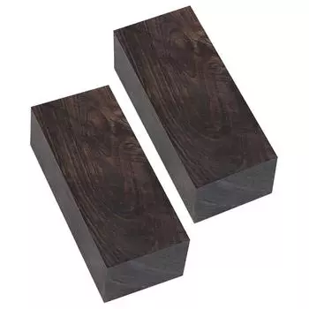 1/2 шт. деревянная заготовка из черного дерева для рукоятки ножа DIY, материал для рукоятки ножа из дерева, брусок из черного дерева, инструмент для рукоятки музыкального инструмента 1PCS