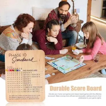 1/2 шт. Деревянное табло для подсчета очков, прочное, для взрослых, семейная вечеринка, игра в кости, лист бумаги, карточная игра, настольная игра, предметы первой необходимости для ночи 1pc