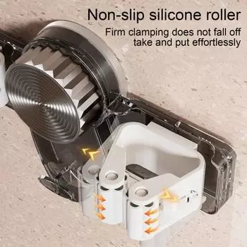 1/2 шт. держатель для метлы, вешалка для швабры, прочная несущая конструкция с присоской, простая в установке, органайзер для кухонной метлы A