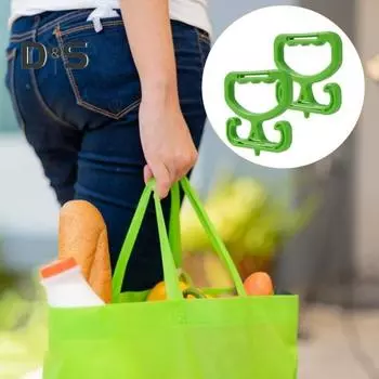 1/2 шт. держатель для продуктовых сумок, грузоподъемность 100 фунтов, удобная ручка для переноски сумок с покупками, прочная конструкция, многоцелевые сумки, ведра, переноска 1pc
