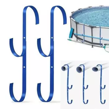 1/2 шт. держатель для сетки для скиммера для бассейна с двойным крючком, прочная несущая универсальная совместимость 1pc