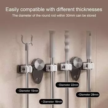 1/2 шт. держатель для швабры, вешалка для швабры, прочная несущая конструкция с присоской A