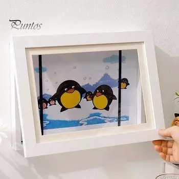 1/2 шт. Детская художественная рамка для картин, магнитная, открывающаяся спереди, для дома, гостиной, спальни, настенная картина, рисунок, фото, рамка для показа картин 1pc чёрный