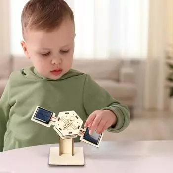 1/2 шт. DIY набор для моделирования искусственного спутника, обучающая деревянная головоломка ручной работы, модель спутника, детские проекты по исследованию науки, игрушка STEM, космический подарок 1pc