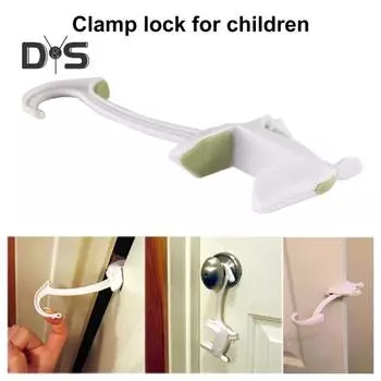 1/2 шт. Дверной замок с защитой от защемления для стандартных дверей, реверсивное управление без ударов, быстрая установка, предотвращает защемление пальцев, подходит для любых дверей 1pc