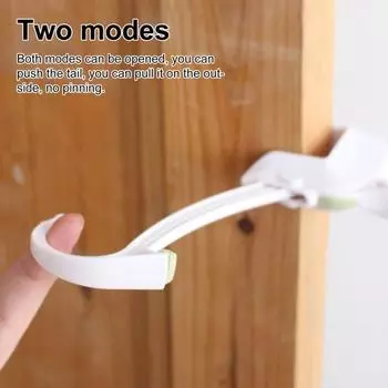 1/2 шт. Дверной замок с защитой от защемления для стандартных дверей, реверсивное управление без ударов, быстрая установка, предотвращает защемление пальцев, подходит для любой дверной ручки 1pc