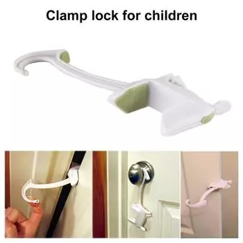 1/2 шт. Дверной замок с защитой от защемления для стандартных дверей, реверсивное управление без ударов, быстрая установка, предотвращает защемление пальцев, подходит для любой дверной ручки 1pc