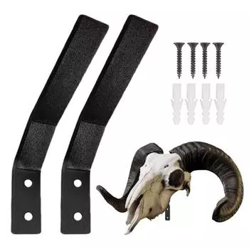 1/2 шт. европейские вешалки для черепов, прочные, выдерживающие нагрузку, легко устанавливаемые, прочные настенные вешалки для черепов оленя и буйвола 1pc