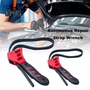 1/2 шт. гаечный ключ с ремешком, ключ для масляного фильтра, резиновый ремешок, регулируемый гаечный ключ для сантехники, крана для раковины, инструмент для труднодоступных мест 6inch жёлтый