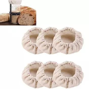 1/2 шт. хлопчатобумажная ткань, пылезащитный чехол, портативная крышка для бутылки для брожения, подходит для банок с горлышком от 8 до 10 см 1pc