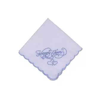 1/2 шт. Хлопковые банданы 28*28 см Белое ручное полотенце Впитывающие носовые платки Свадебная вечеринка Счастливые слезы 1pc