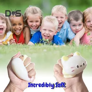 1/2 шт. игрушка для снятия стресса с тостом в виде животного, кошачий тост, свинья, сенсорная игрушка для детей и взрослых, мягкий TPR-мяч для снятия стресса, успокаивающая игрушка-фиджет A 1pc