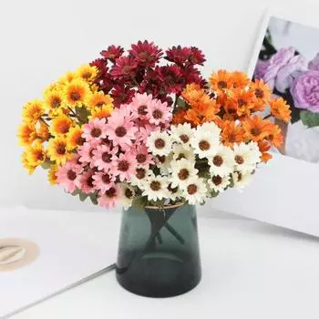 1/2 шт. Имитация цветочной композиции, не требующая особого ухода, реалистичный искусственный цветок для дома, сада, внутреннего и наружного декора 1pc белый