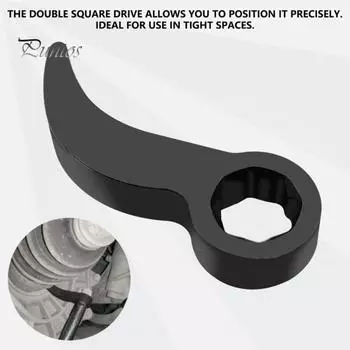 1/2 шт. Инструмент для головки адаптера лома подходит для 3/8-дюймового храпового механизма, экстремальная прочность, неограниченный регулируемый угол, инструмент для ремонта ломика, кованая стальная монтировка 1pc