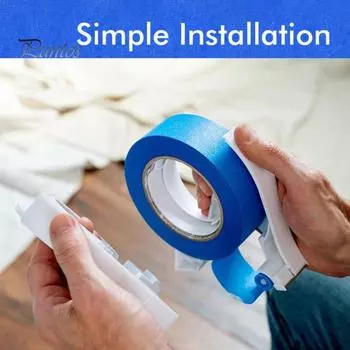 1/2 шт. Инструмент для резки малярной ленты, украшение дома, портативный диспенсер для малярной ленты, аппликатор для легкой стыковой ленты 1pc синий