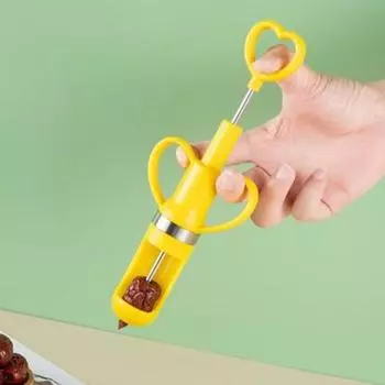 1/2 шт., инструмент для удаления сердцевины из нержавеющей стали для вишни и оливок, для легкого удаления косточек, многофункциональный инструмент для удаления фруктовых камней для вишни, фиников, винограда 1pc синий